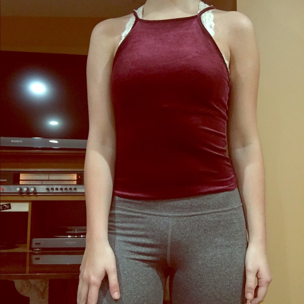Velvet Maroon Top